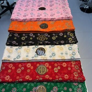 Elegant Floral Embroidered Fabric Set